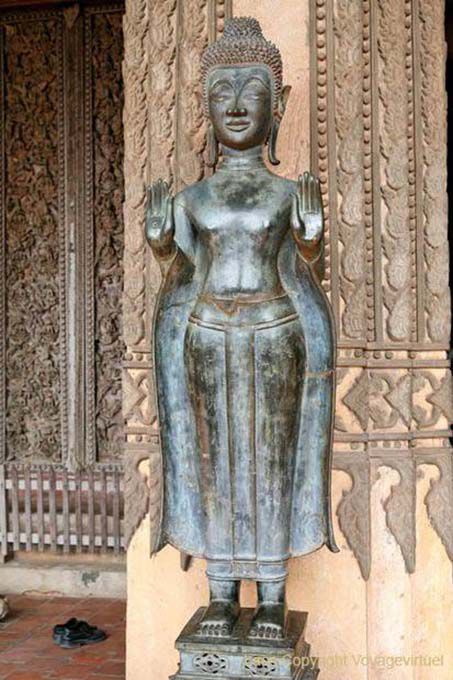 Buddha calmante, Haw Phra Kaew, Vientiane, Laos