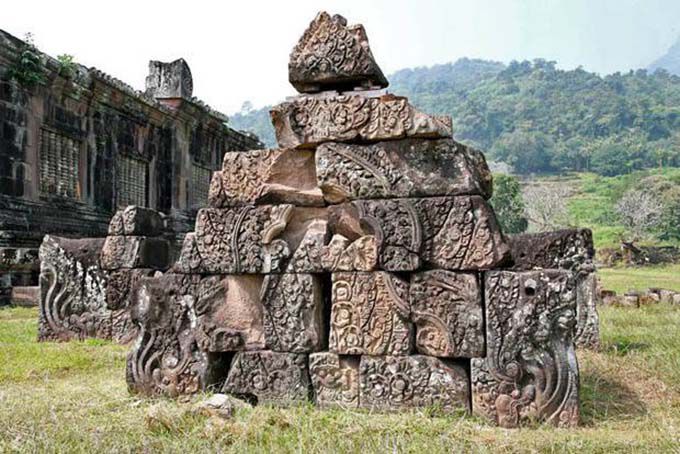 Tentativo di ripristino Wat Phou, Laos