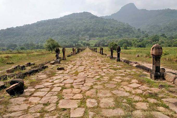 Navata principale del sito Wat Phu, Laos