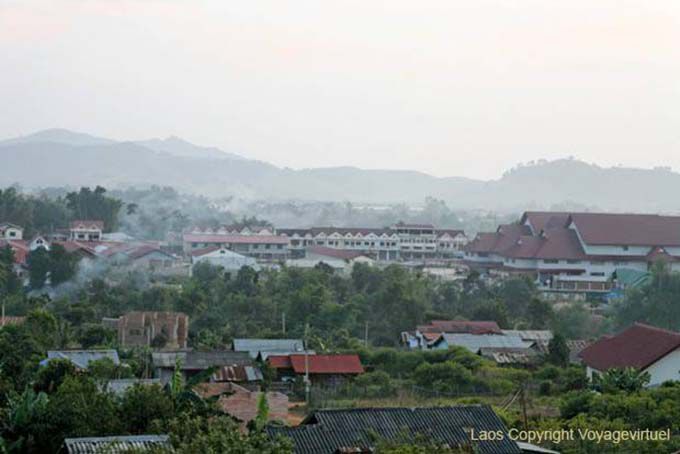 Vista città Phonsavan mattina, Xieng Khouang, Laos