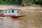 Motoscafo sul fiume Mekong, Luang Prabang, Laos.