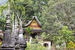 Wat lungo Khun, sponda ovest del fiume Mekong, Luang Prabang, Laos.
