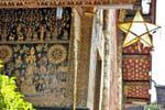 Lion dea con viti su Sim, Wat Xieng Thong, Laos.