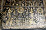Murale in foglia d'oro, Wat Xieng Thong, Luang Prabang, Laos.