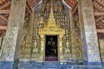 Ingresso principale Porta, Wat Xieng Thong, Luang Prabang, Laos.