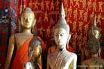 Figure di Buddha, Carriage House, Wat Xieng Thong, Laos.