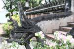 Naga all'ingresso di Haw Phra Kaew, Vientiane, Laos.