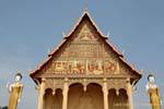 Ornamento oro Pha That Luang, Vientiane, Laos.