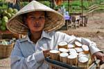 Sticky commessa riso, Wat Phou, Laos.