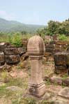 Lingam, il simbolo fallico di Shiva, Wat Phou, Laos.