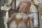 Close-up su dea, Wat Phou, Laos.