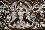 Trittico elefantina, Wat Phou, Laos.