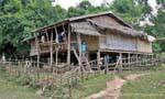 Casa tradizionale, tailandese Dam, Xieng Khouang, Laos.