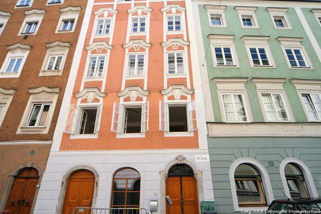 Pfarrgasse, i colori delle facciate, Linz - Austria