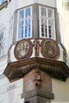 Altstadt, angolo di Hofgasse, Linz, Austria.