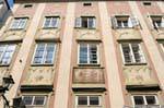 Decorazione della facciata, Altstadt, Hofberg, Linz, Austria.