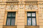 Baumbachstrasse, scultura, teste musicali, Linz, Austria.
