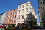 Domgasse, treno turistico, Linz, Austria.