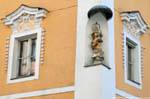 Domgasse, il Santo in un angolo, Linz, Austria.