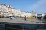 Hauptplatz, Cicli e pedoni, Linz, Austria.