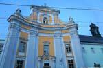 Herrenstrasse, una chiesa, Linz, Austria.