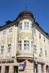Klammstrasse, angolo dell'edificio, Linz, Austria.