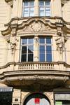 Landstrasse, facciata e sculture, Hash e partner, Linz, Austria.