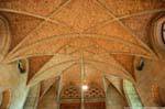 Neuer Dom, attraversando i mattoni sul soffitto, Linz, Austria.