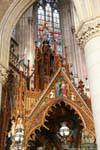 Neuer Dom, particolare della ricchezza architettonica di una cappella, Linz, Austria.