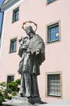 Postlingberg, statua di San Giovanni Nepomuceno, Linz, Austria.