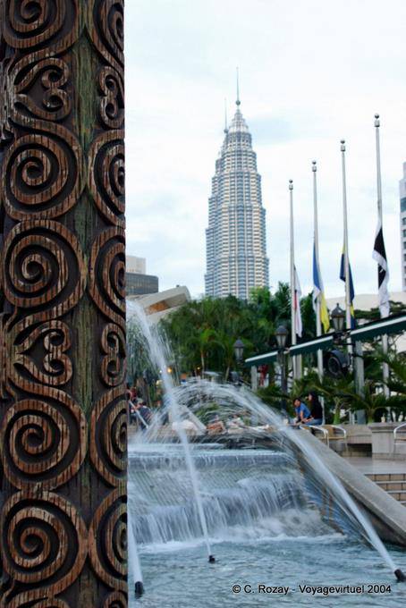 Fontane nei giardini di KL Tower, Kuala Lumpur - Malesia