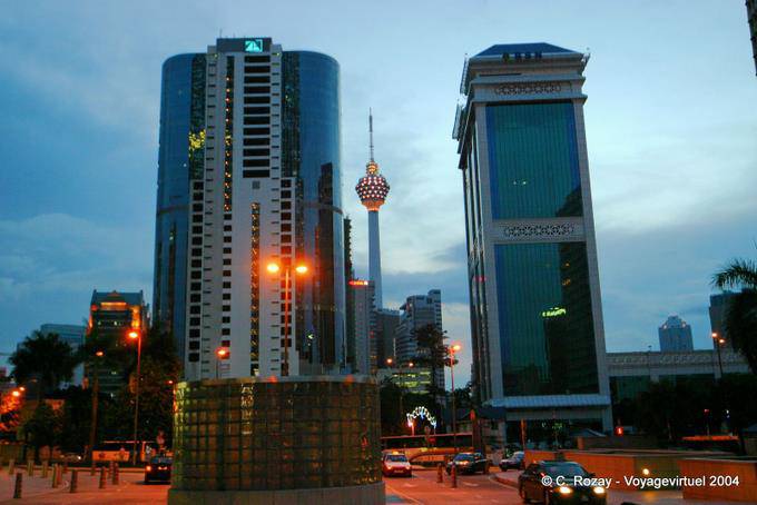 Kuala Lumpur, le luci della città - Malesia