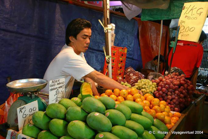 Verdure tropicali al mercato cinese, Kuala Lumpur - Malesia