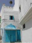 Blu tipica verso la strada Sidi M'Barek, Asilah, Marocco.