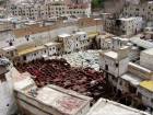 Le concerie hanno visto una terrazza, Fes, Marocco.