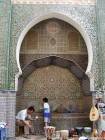 Bella fontana in Fez, Marocco.