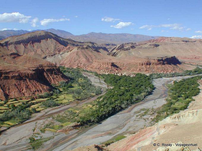 Dades, panorama alla confluenza, Rose Valley - Marocco