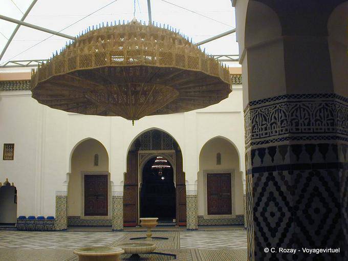 Arte moresca Patio, Dar M'nebhi, Museo di Marrakesh - Marocco