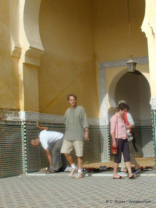 Jeremy Irons nel Mausoleo di Moulay Ismail, Meknes - Marocco
