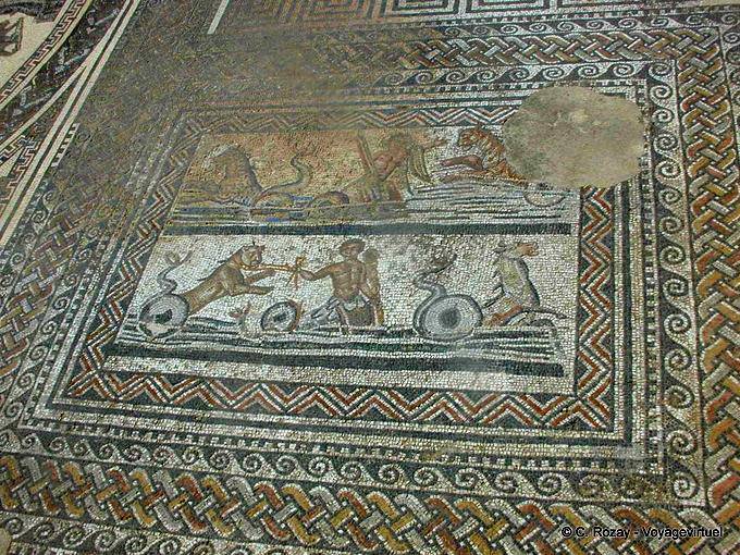 Mosaico della casa del Fauves, Volubilis - Marocco