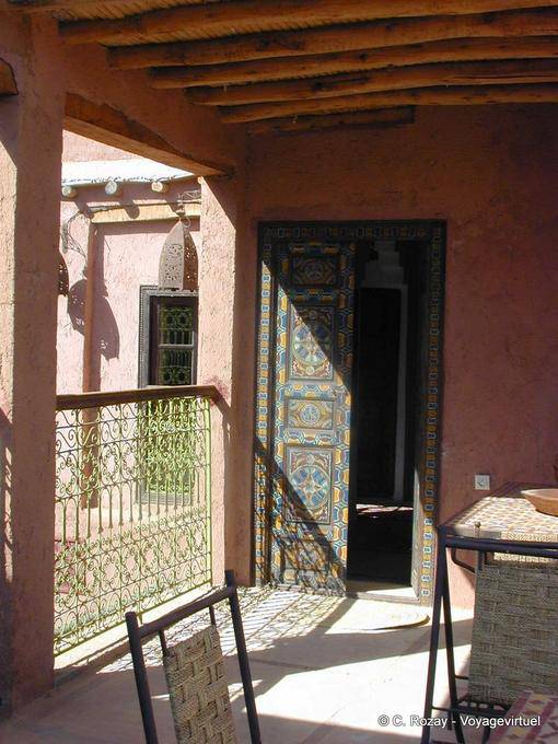 Ouzoud, l'architettura tradizionale della guest house Riad - Marocco