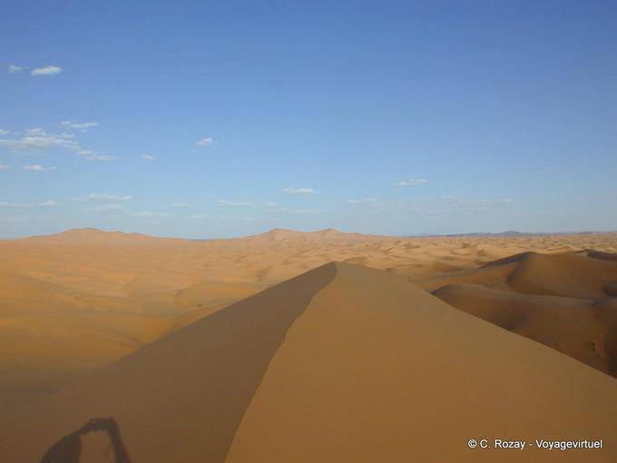 Vista mare dune di Erg Chebbi, Merzouga - Marocco