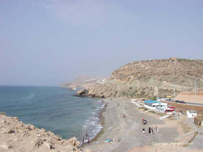 Sabbia e ghiaia Thara Youssef, Al Hoceima a - Marocco
