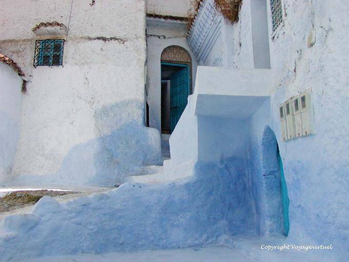 Architettura Chefchaouni, Bab Souk Medina, Chefchaouen - Marocco