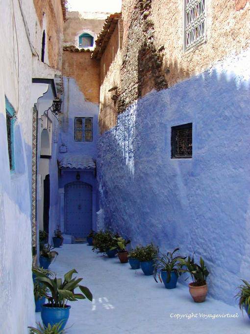 Via piante in vaso, Chefchaouen - Marocco