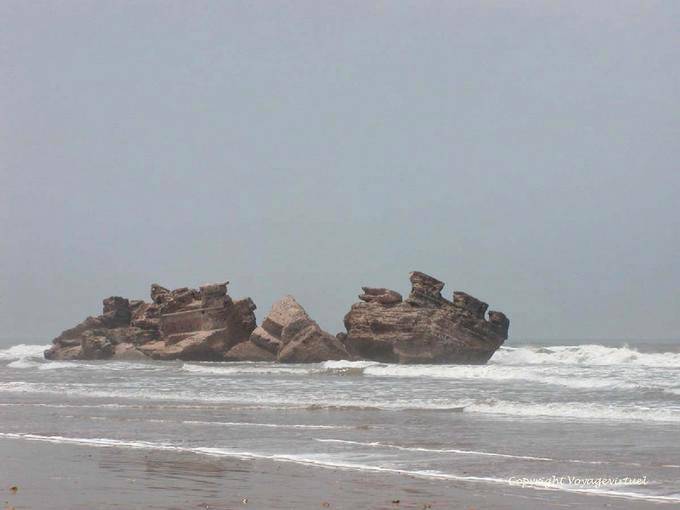Rovina vicino Diabet, foce del fiume Ksob, Borj el Baroud, Essaouira - Marocco