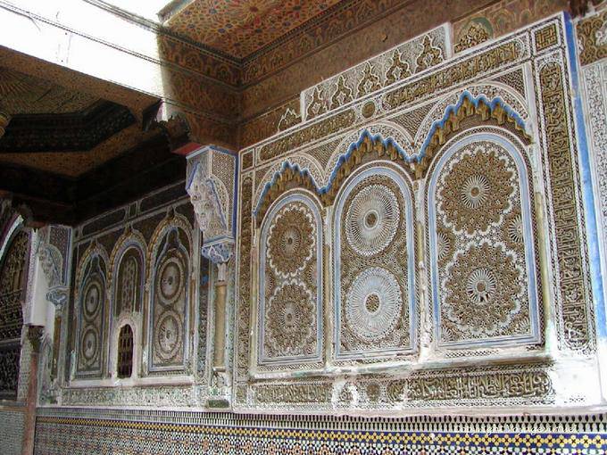Rosette in stucco tradizionale, Fes - Marocco