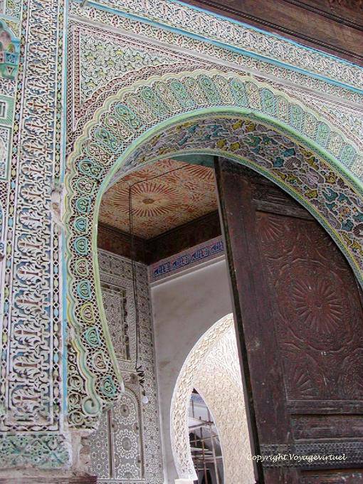 Pizzo Architectural Almoravid e almohade arte, Fez - Marocco