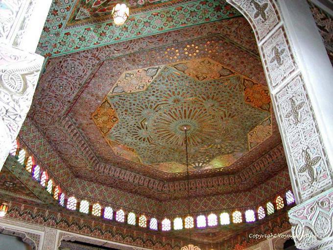 Il soffitto Palazzo favoloso, Art Fes - Marocco