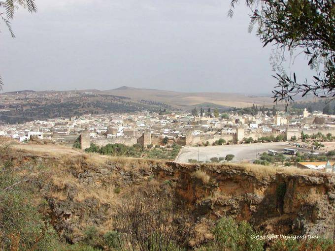 Panoramica città di Moulay Idriss, Fes El Jdid - Marocco